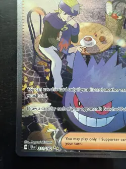 Pokemon Morty's Conviction 211/162 SV05 Full Art Holo Illustration Rare (NM) - Image 4