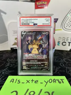 Pokemon Mimikyu V #TG16/TG30 Brilliant Stars Holo PSA 9 2022 English - Image 1