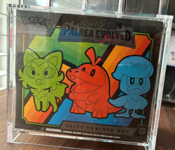 Pokemon Scarlet Violet Paldea Evolved Elite Trainer Box Sealed with Acrylic Case - Image 1