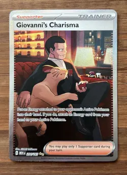 Pokemon 151 Giovanni's Charisma 207/165 English Full Art - Image 1