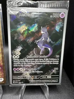 Pokemon TCG 151 UPC Promo Set Mew 053, Mewtwo 052, Metal Mew 205 Near Mint! - Image 4