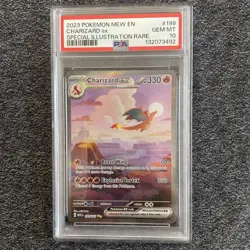 PSA 10 Gem 💎 Mint Pokemon Charizard ex 199/165 Sv: Scarlet & Violet 151 SIR - Image 1