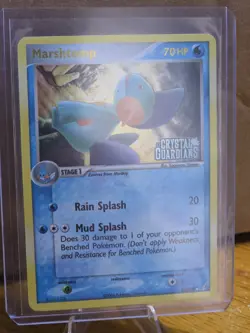 Pokemon Marshtomp 24/100 - Crystal Guardians – Reverse Holo Rare - Stamped - NM - Image 1