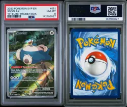 2023 POKEMON SVP EN-SV BLACK STAR PROMO | 151 ELITE TRAINER BOXSNORLAX 051 PSA 8 - Image 3
