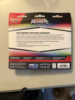 Pokemon TCG PRISMATIC EVOLUTIONS Tech Sticker Collection Glaceon - NEW, SEALED - Image 2
