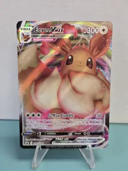 Pokemon TCG Eevee VMAX SWSH087 Sword & Shield Black Star Promo Holo NM - Image 1