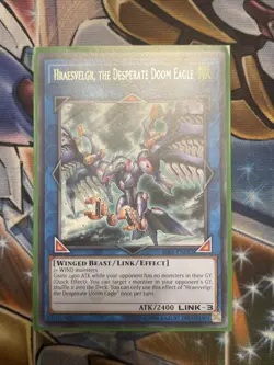 Hraesvelgr, The Desperate Doom Eagle RIRA-EN082 Yu-Gi-Oh! Light Play Unlimited - Image 1