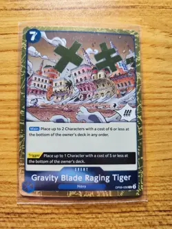 Gravity Blade Raging Tiger OP06-058 One Piece TCG NM Canadian Seller! - Image 1
