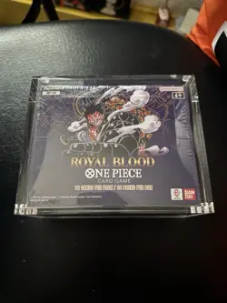 OP-10 Booster Box One Piece Royal Blood Factory Sealed W Acrylic Case - Image 1