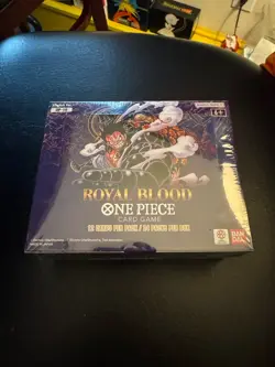 OP-10 Booster Box One Piece Royal Blood Factory Sealed W Acrylic Case - Image 2