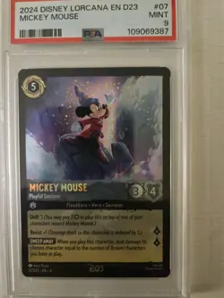 D23 Expo 2024 Mickey Mouse Playful Sorcerer Promo | Disney Lorcana NM Foil - Image 1