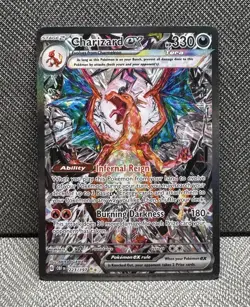 Pokemon TCG S&V Obsidian Flames Charizard EX Card 223/197 - Image 1