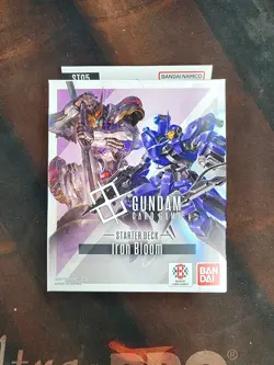 BANDAI English Gundam Card Game Iron Bloom Starter Deck ST05 TCG Factory Sealed - Image 1