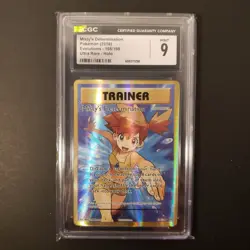 Graded Pokemon Card ENG Misty's Determination FA 108/108 Evolutions Holo CGC 9 - Image 2