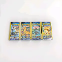 Pokemon XY Evolutions Dollar Tree Pack Art Set 4 pack lot 3 cards each - Image 1