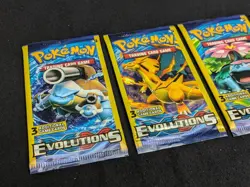 Pokemon XY Evolutions Dollar Tree Pack Art Set 4 pack lot 3 cards each - Image 2