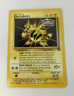 Pokemon Card - Electabuzz Movie Promo WOTC 2 Black Star Promo MINT - Image 1