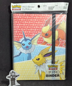 Pokemon Ultra Pro Binder Portfolios Flareon Jolteon Vaporeon Holds 360 Cards - Image 1