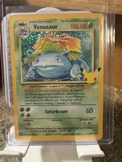 Pokemon TCG Venusaur Holo Rare Card 15/102 Celebrations 25th Anniversary - Image 1