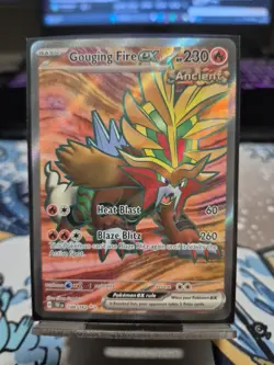 Pokemon TCG Gouging Fire EX Scarlet Violet Temporal Forces 188/162 Card - Image 1