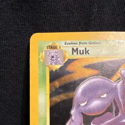 Pokemon TCG Muk Rare Card 13/62 Fossil English Card Stock 1999 - Image 2