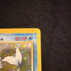 Pokemon TCG Vaporeon Holo Rare Card 12/64 Jungle 1999 - Image 3