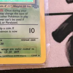 Pokemon TCG Venomoth Jungle Holo Card 13/64 1st Edition Rare - Image 4