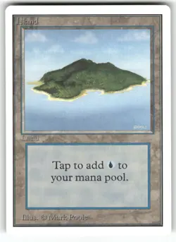 Island (B) Unlimited Edition Land Magic: the gathering Near Mint or Better - Image 1