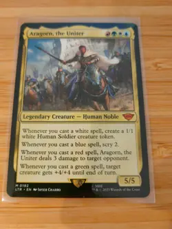 MTG Aragorn The Uniter 0192 Lord of The Rings M/NM Free UK P&P - Image 1