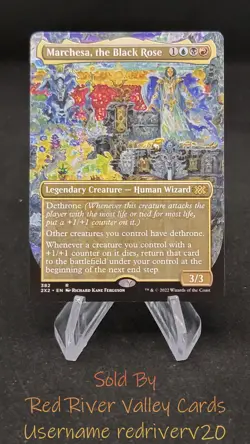 1x Marchesa, the Black Rose (Borderless) - Double Masters 2022 2x2 #382 - Image 1