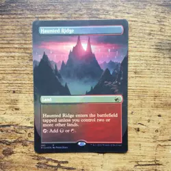 1x Haunted Ridge - Midnight Hunt FOIL BORDERLESS Rare - NM English - Image 1