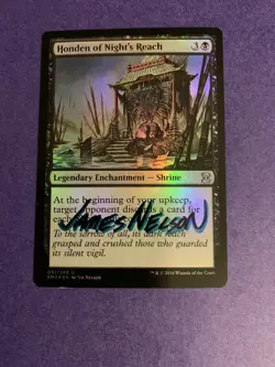 MTG Magic Honden of Night’s Reach FOIL Signed Artist Proof x1 EMA Jim Nelson - Image 1