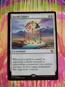 MTG: Karmic Justice - Commander 2015 - Non Foil - Near Mint - Image 1