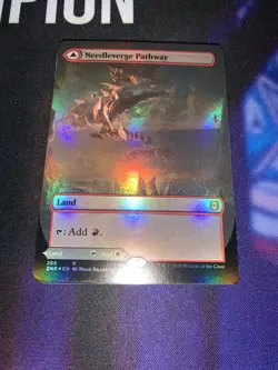 Mtg Singles - Needleverge Pathway (Borderless) - Zendikar Rising - Foil Rare NM - Image 1
