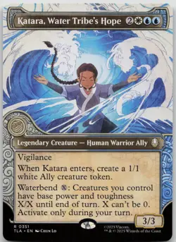 MTG Katara, Water Tribe's Hope Showcase Normal NM Avatar Airbender Magic 351 - Image 1