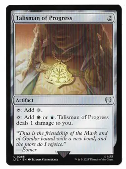 MTG Talisman of Progress Lord of the Rings Commander (LTC) Magic #0286 Unplayed - Image 1