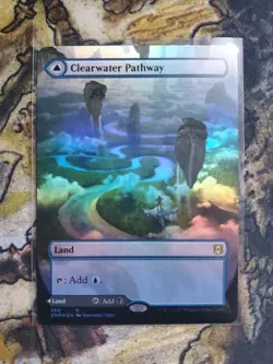 Clearwater Pathway Borderless Foil Zendikar Rising MTG - Image 1