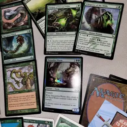 Whole COMMANDER Magic Deck by Heaven to Earth.WURMS WYRMS WORMS Green Day Baru - Image 5