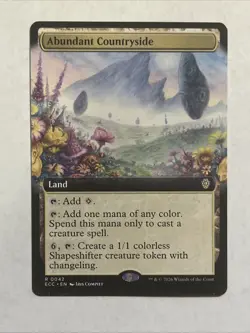 Abundant Countryside (Extended Art) Commander: Lorwyn Eclipsed Regular - Image 1