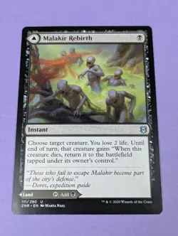 MTG Magic: Zendikar Rising: Malakir Mire / Rebirth #111/280 Uncommon - NM - Image 2