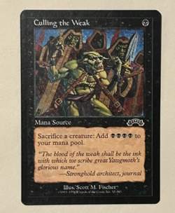 Culling the Weak Exodus Lightly Played LP MTG Magic Regular (3) - Image 1