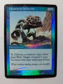 1x Unnatural Selection SP FOIL Apocalypse - Magic the Gathering MTG x1 - Image 1