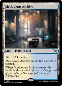 Meticulous Archive (REGULAR) x1 - MTG Murders at Karlov Manor MKM #264 - Image 1