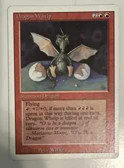 Magic the Gathering Dragon Whelp NM-Revised 3rd Edition - Image 1