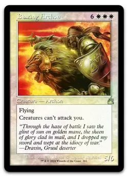 Blazing Archon (Retro Frame) #302 (Foil) (NM) Ravnica Remastered RVR Magic MTG - Image 1