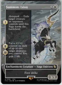 MTG Summon: Ixion (Borderless) Normal NM Commander: FINAL FANTASY Magic 195 - Image 1