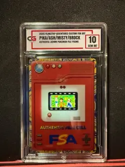 PIKACHU ASH MISTY 35MM RARE FILM FRAME CELL FROM POKEMON THE MOVIE 2000 CG 10 - Image 1