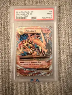 Pokemon TCG XY Evolutions M Charizard EX 13/108 Ultra Rare Holo Card PSA 9 - Image 1