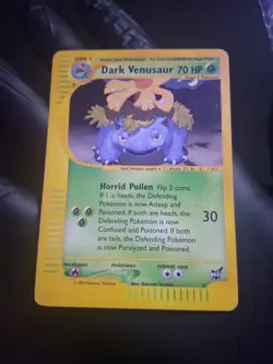 Dark Venusaur Best of Game Promo #7 NM Pokemon Card 2003 Black Star Promo - Image 1