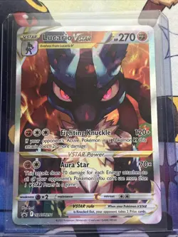 Pokemon TCG Lucario VSTAR SWSH291 Holo Black Star Promo Crown Zenith - Image 1